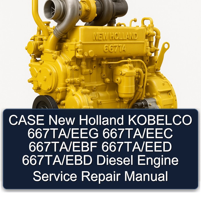 CASE New Holland KOBELCO 667TA/EEG 667TA/EEC 667TA/EBF 667TA/EED 667TA/EBD Diesel Engine Service Repair Manual
