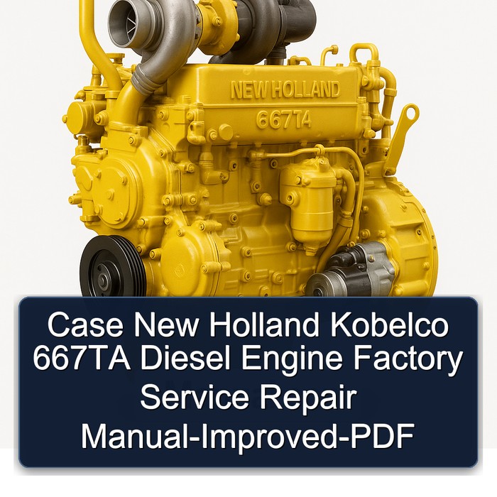 Case New Holland Kobelco 667TA Diesel Engine Factory Service Repair Manual-Improved-PDF