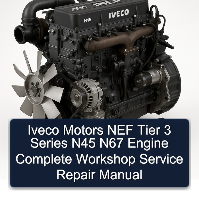 Iveco Motors NEF Tier 3 Series N45 N67 Engine Complete Workshop Service Repair Manual
