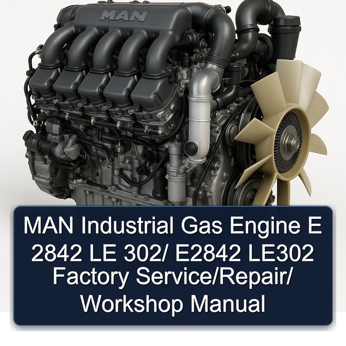 MAN Industrial Gas Engine E 2842 LE 302/ E2842 LE302 Factory Service/Repair/ Workshop Manual