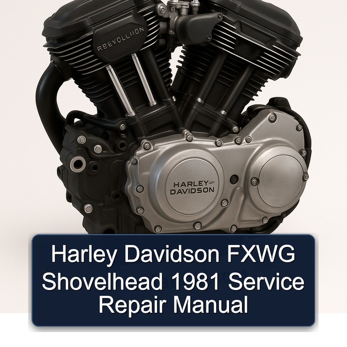 Harley Davidson FXWG Shovelhead 1981 Service Repair Manual