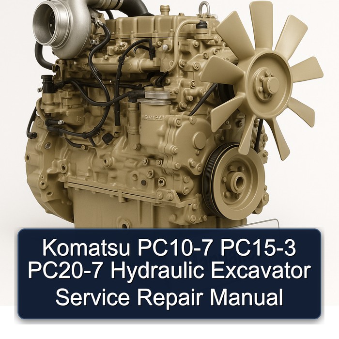 Komatsu PC10-7 PC15-3 PC20-7 Hydraulic Excavator Service Repair Manual