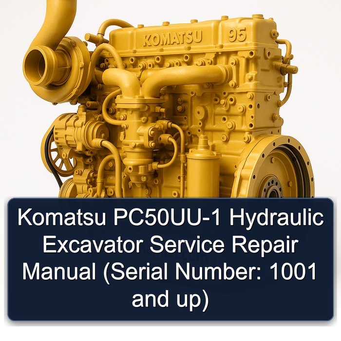 Komatsu PC50UU-1 Hydraulic Excavator Service Repair Manual (Serial Number: 1001 and up)