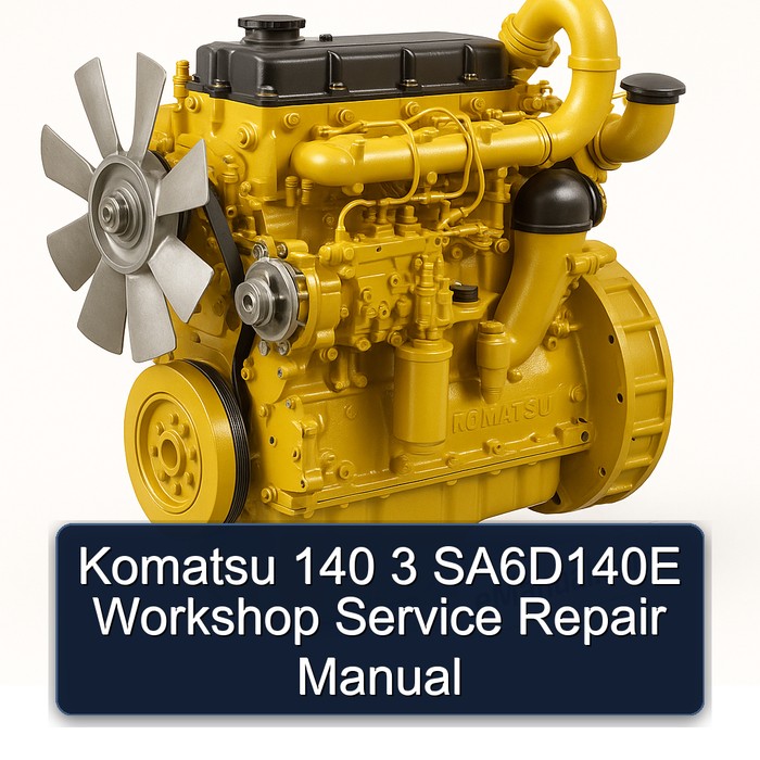 Komatsu 140 3 SA6D140E Workshop Service Repair Manual