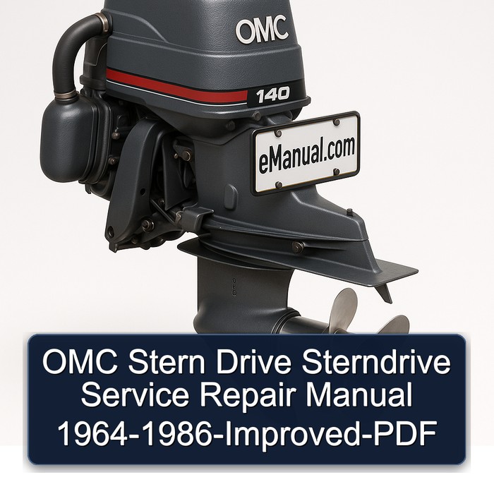 OMC Stern Drive Sterndrive Service Repair Manual 1964-1986-Improved-PDF