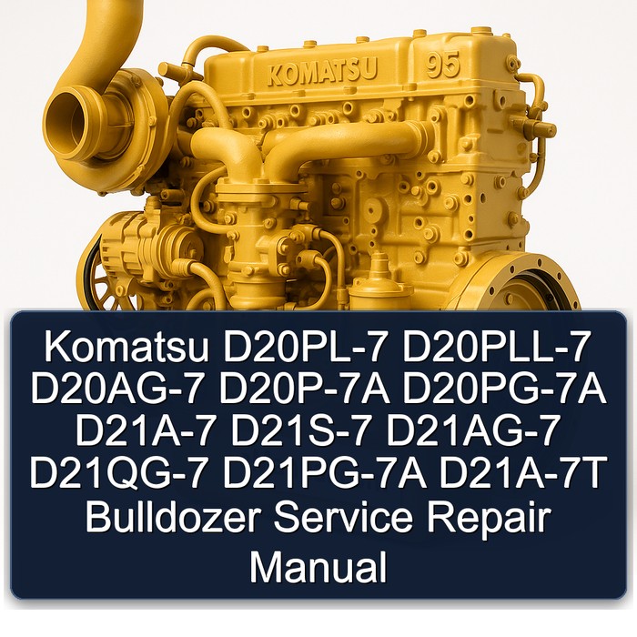 Komatsu D20PL-7 D20PLL-7 D20AG-7 D20P-7A D20PG-7A D21A-7 D21S-7 D21AG-7 D21QG-7 D21PG-7A D21A-7T Bulldozer Service Repair Manual