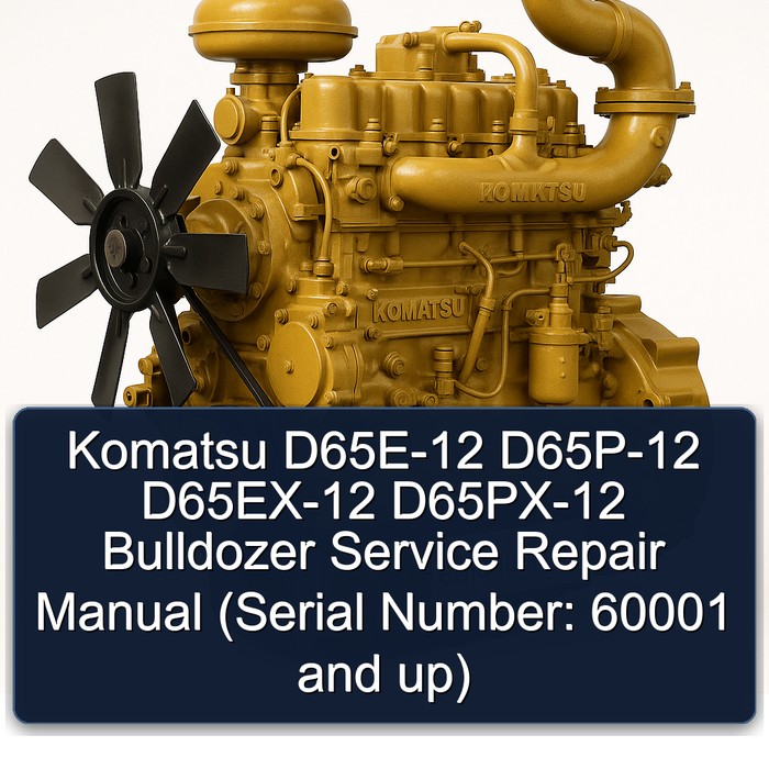 Komatsu D65E-12 D65P-12 D65EX-12 D65PX-12 Bulldozer Service Repair Manual (Serial Number: 60001 and up)