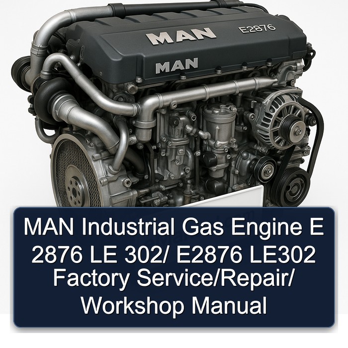 MAN Industrial Gas Engine E 2876 LE 302/ E2876 LE302 Factory Service/Repair/ Workshop Manual