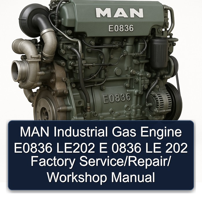 MAN Industrial Gas Engine E0836 LE202 E 0836 LE 202 Factory Service/Repair/ Workshop Manual