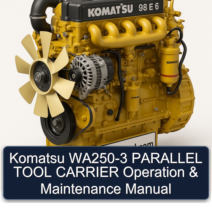 Komatsu WA250-3 PARALLEL TOOL CARRIER Operation & Maintenance Manual