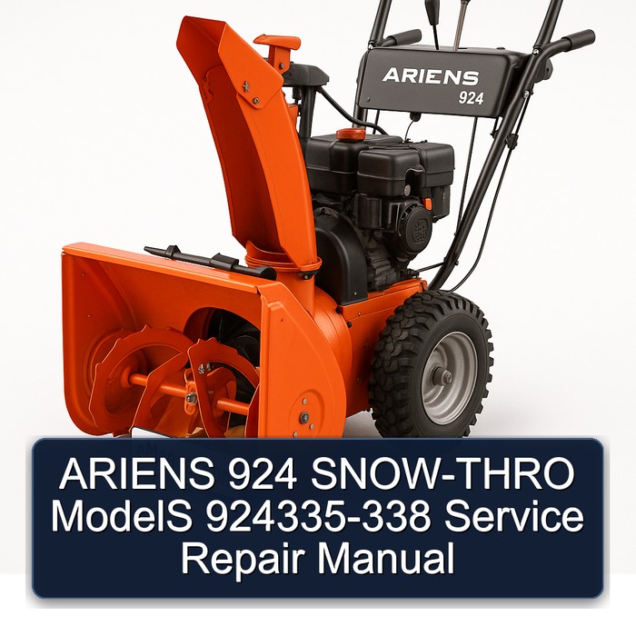 ARIENS 924 SNOW-THRO ModelS 924335-338 Service Repair Manual
