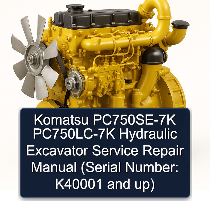 Komatsu PC750SE-7K PC750LC-7K Hydraulic Excavator Service Repair Manual (Serial Number: K40001 and up)