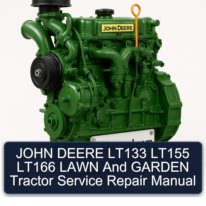 JOHN DEERE LT133 LT155 LT166 LAWN And GARDEN Tractor Service Repair Manual