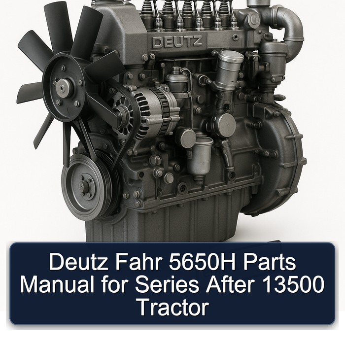Deutz Fahr 5650H Parts Manual for Series After 13500 Tractor