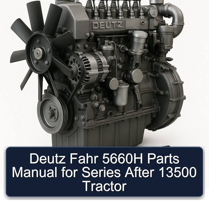 Deutz Fahr 5660H Parts Manual for Series After 13500 Tractor