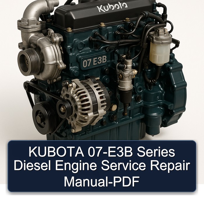 KUBOTA 07-E3B Series Diesel Engine Service Repair Manual-PDF