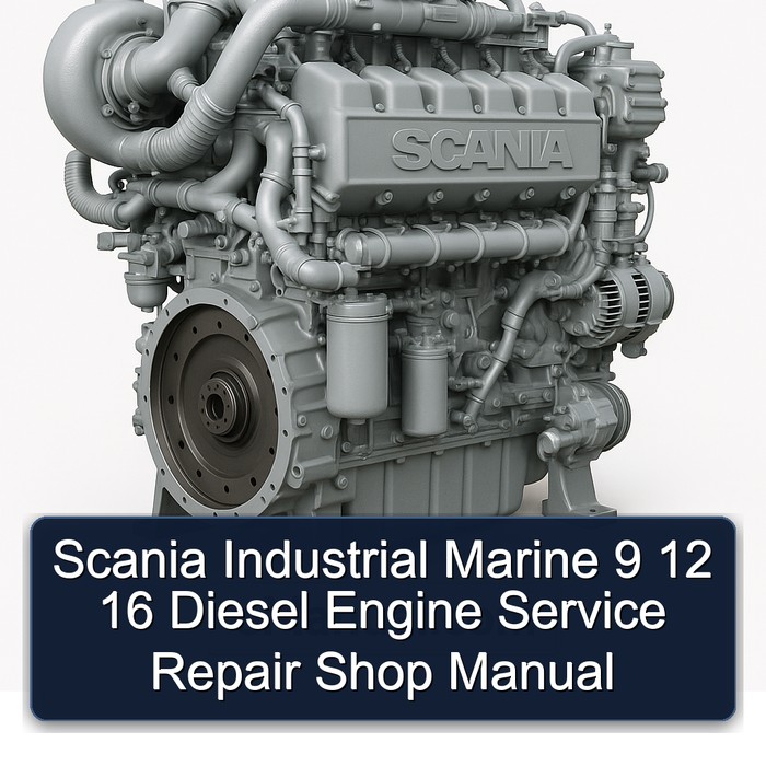 Scania Industrial Marine 9 12 16 Diesel Engine Service Repair Shop Manual