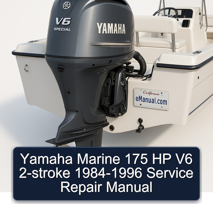 Yamaha Marine 175 HP V6 2-stroke 1984-1996 Service Repair Manual
