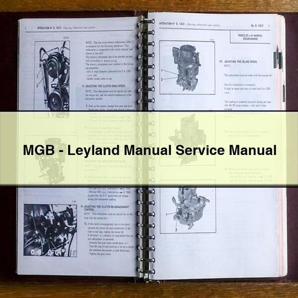 MGB - Leyland Manual Service Manual PDF Download - Click Image to Close