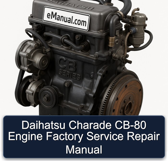 Daihatsu Charade CB-80 Engine Factory Service Repair Manual