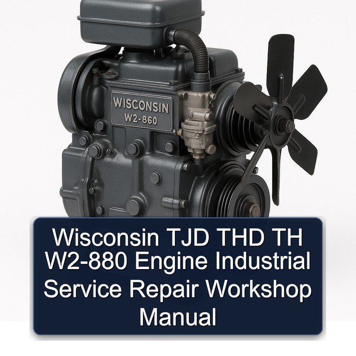Wisconsin TJD THD TH W2-880 Engine Industrial Service Repair Workshop Manual