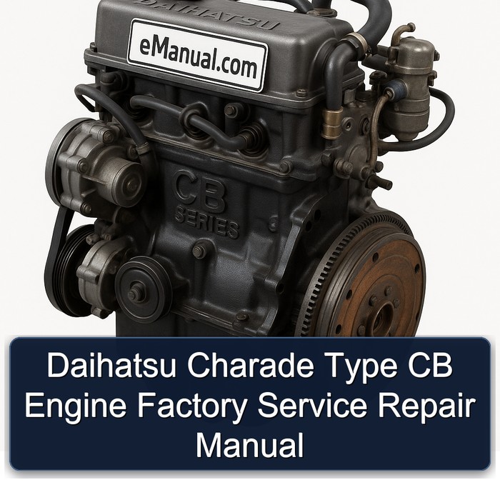 Daihatsu Charade Type CB Engine Factory Service Repair Manual
