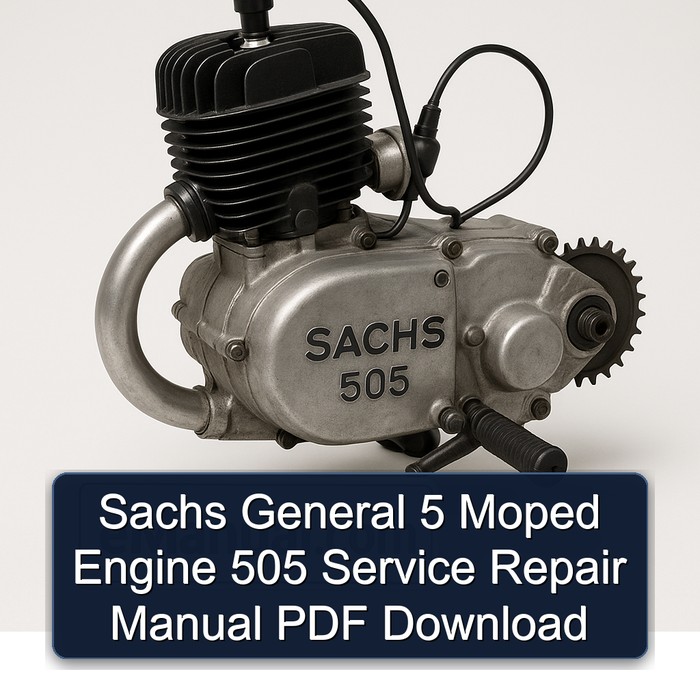 Sachs General 5 Moped Engine 505 Service Repair Manual PDF Download