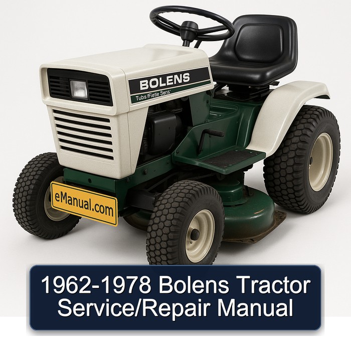 1962-1978 Bolens Tractor Service/Repair Manual
