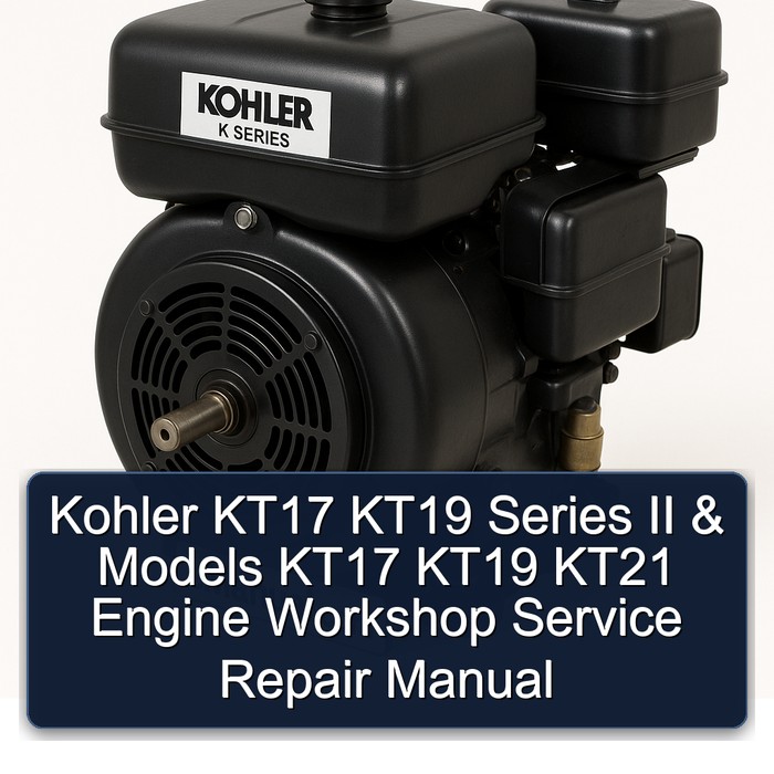 Kohler KT17 KT19 Series II & Models KT17 KT19 KT21 Engine Workshop Service Repair Manual