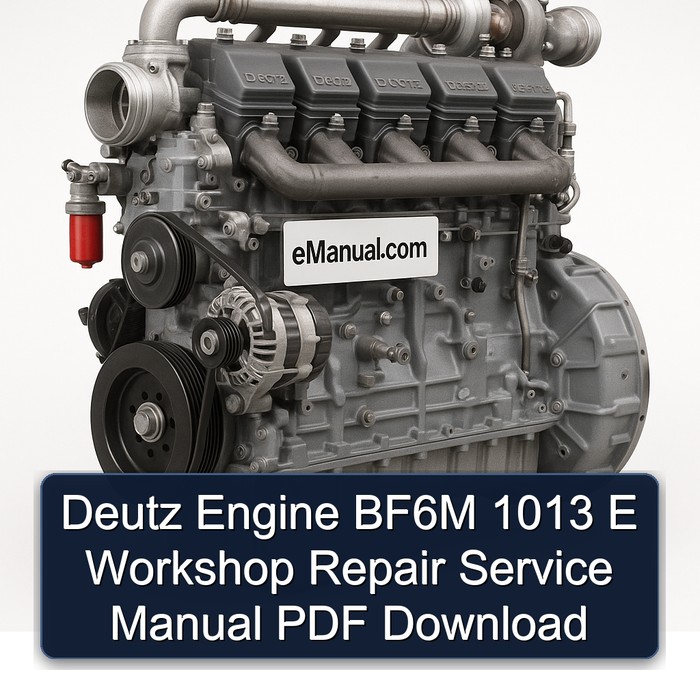 Deutz Engine BF6M 1013 E Workshop Repair Service Manual PDF Download