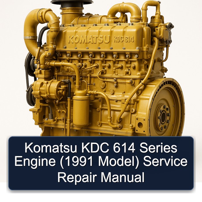 Komatsu KDC 614 Series Engine (1991 Model) Service Repair Manual