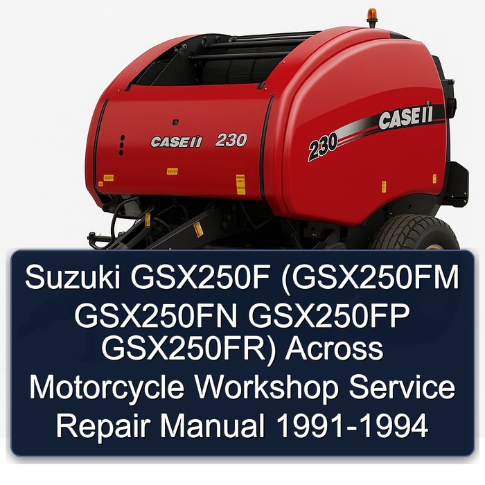 Suzuki GSX250F (GSX250FM GSX250FN GSX250FP GSX250FR) Across Motorcycle Workshop Service Repair Manual 1991-1994