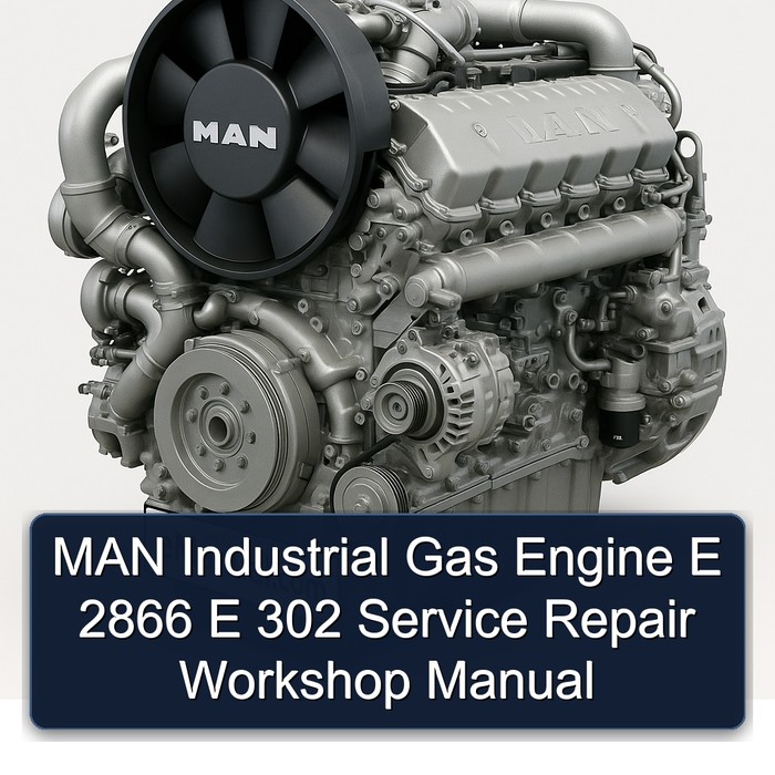 MAN Industrial Gas Engine E 2866 E 302 Service Repair Workshop Manual