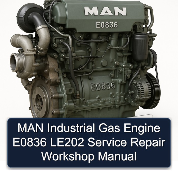 MAN Industrial Gas Engine E0836 LE202 Service Repair Workshop Manual