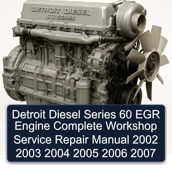 Detroit Diesel Series 60 EGR Engine Complete Workshop Service Repair Manual 2002 2003 2004 2005 2006 2007