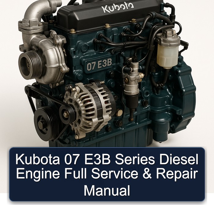 Kubota 07 E3B Series Diesel Engine Full Service & Repair Manual