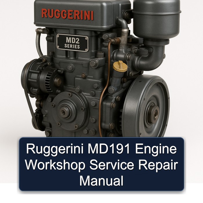 Ruggerini MD191 Engine Workshop Service Repair Manual