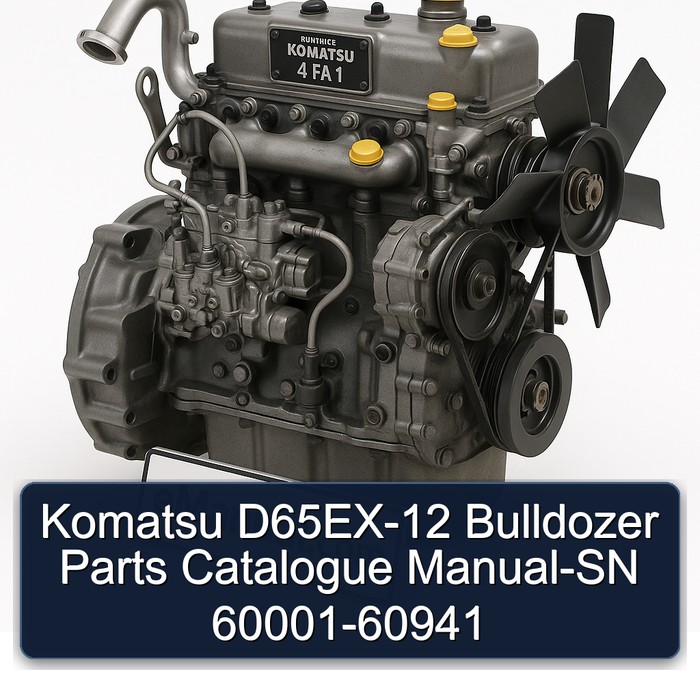 Komatsu D65EX-12 Bulldozer Parts Catalogue Manual-SN 60001-60941