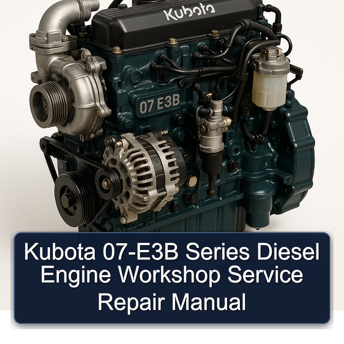 Kubota 07-E3B Series Diesel Engine Workshop Service Repair Manual