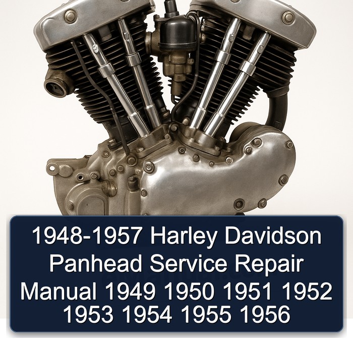 1948-1957 Harley Davidson Panhead Service Repair Manual 1949 1950 1951 1952 1953 1954 1955 1956