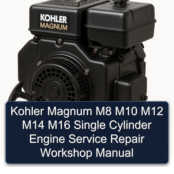 Kohler Magnum M8 M10 M12 M14 M16 Single Cylinder Engine Service Repair Workshop Manual
