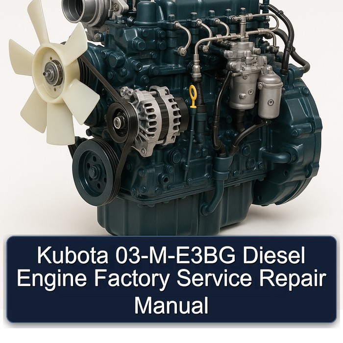 Kubota 03-M-E3BG Diesel Engine Factory Service Repair Manual