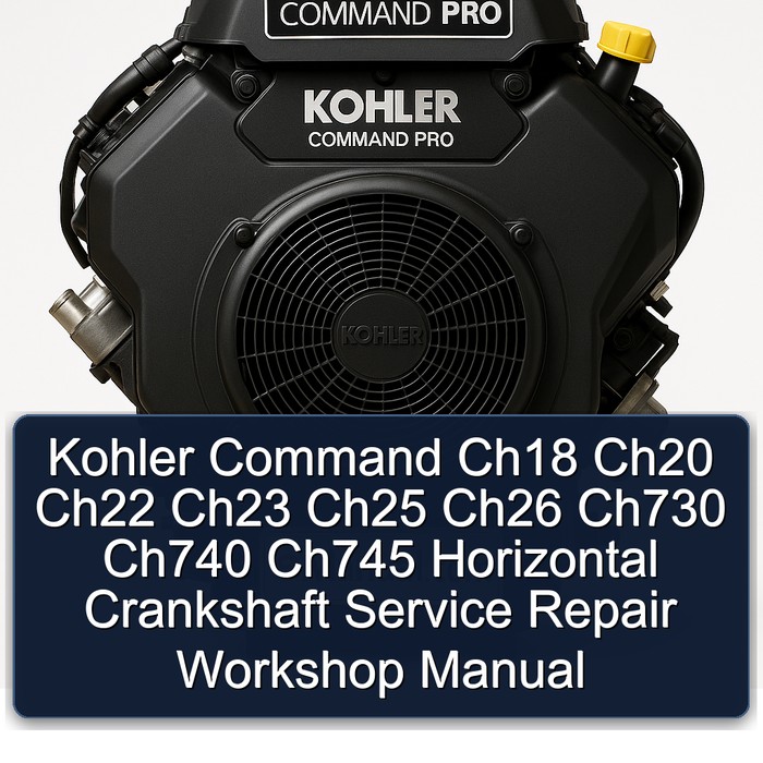 Kohler Command Ch18 Ch20 Ch22 Ch23 Ch25 Ch26 Ch730 Ch740 Ch745 Horizontal Crankshaft Service Repair Workshop Manual