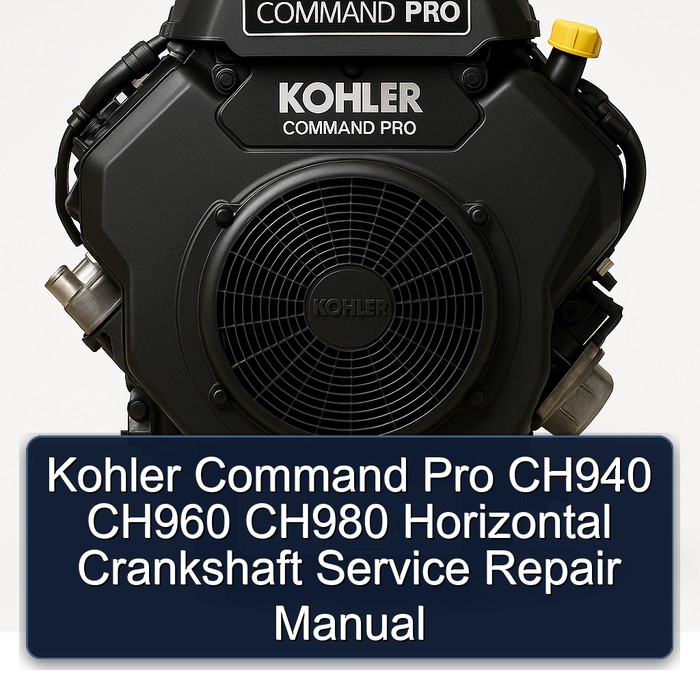 Kohler Command Pro CH940/960/980 Horizontal Kurbelwellen Service- und Reparaturhandbuch