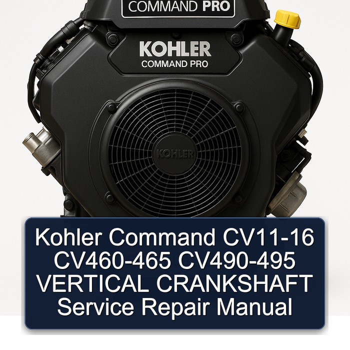 Kohler Command CV11-16 CV460-465 CV490-495 VERTICAL CRANKSHAFT Manual de servicio y reparación
