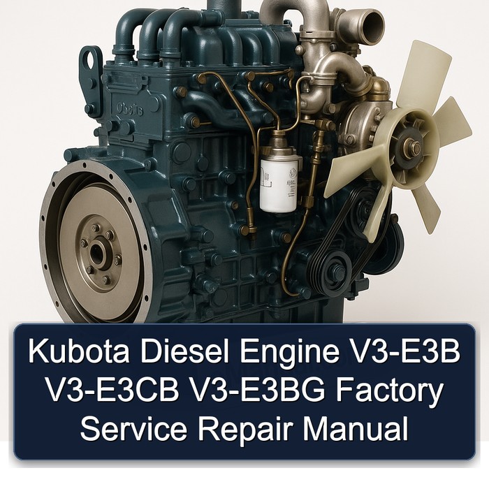 Kubota Diesel Engine V3-E3B V3-E3CB V3-E3BG Factory Service Repair Manual