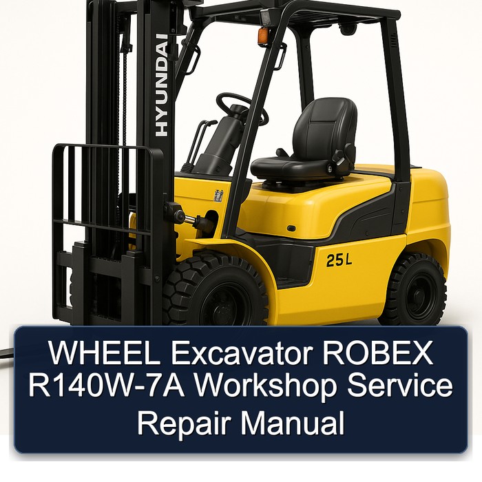 WHEEL Excavator ROBEX R140W-7A Workshop Manual de servicio y reparación