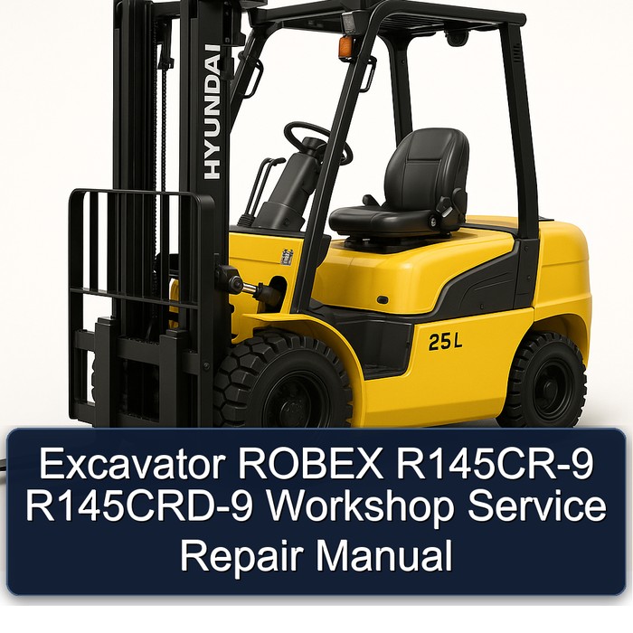 Manual de Servicio y Reparación para Excavadoras ROBEX R145CR-9 y R145CRD-9