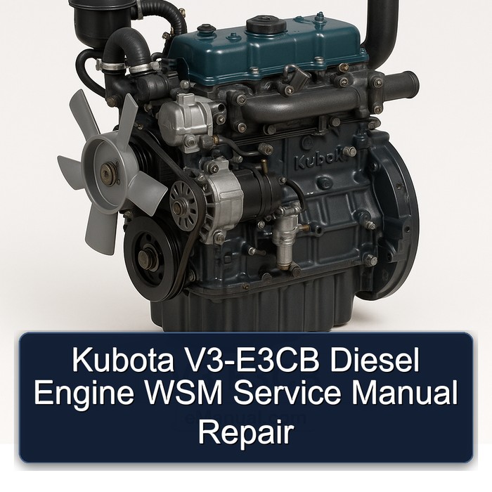 Kubota V3-E3CB Diesel Engine WSM Service Manual Repair