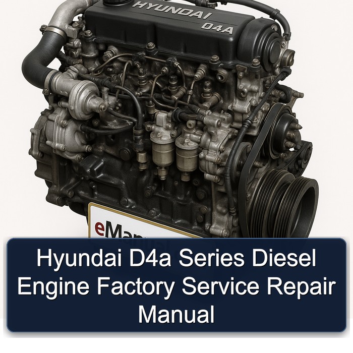 Hyundai D4a Series Diesel Engine Factory Service Repair Manual
